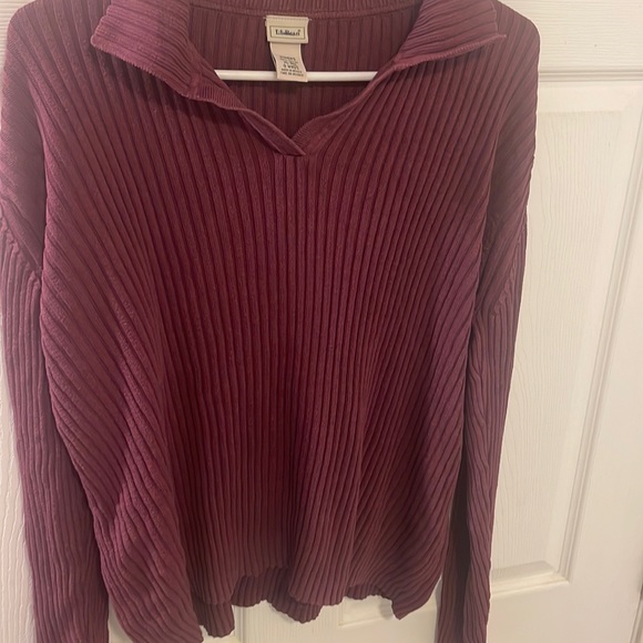 L.L. Bean Tops Ll Bean Vintage Used Sweater Eggplant Colored